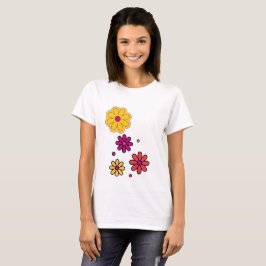 Camiseta Daisy Floral de verano femenino