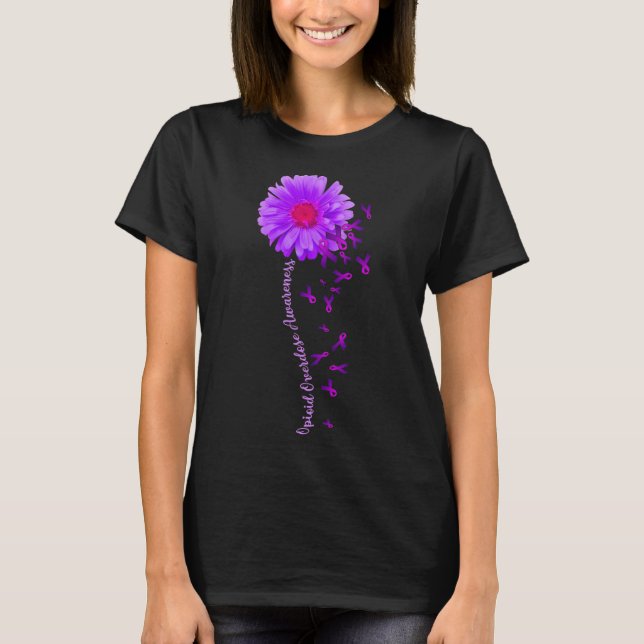 Camiseta Daisy Flores Sobredosificación Opioide Consejos de (Anverso)