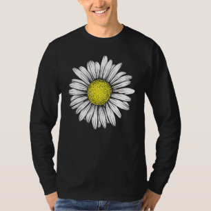Camiseta Daisy Flowerwildflowerbohofloral Birth Month Flowe