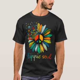 Camiseta Daisy Hippie Soul Amantes de las flores Hippy Rega
