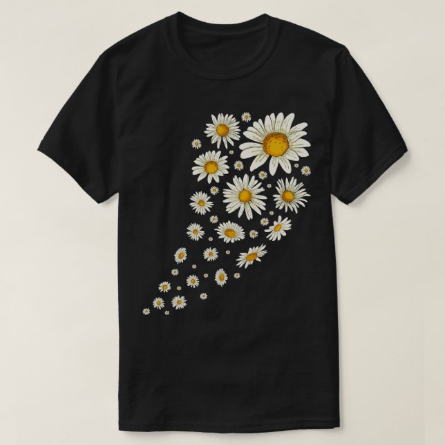 Camiseta Daisy Lover Flores Botánicas Gardener Nature Dais (Diseño del anverso)