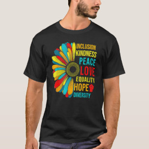 Camiseta Daisy Peace Love Equality Diversity Derechos Human