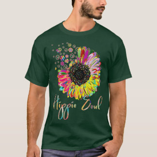 Camiseta Daisy Peace Sign LOVE Hippie Soul Flower Lovers 60