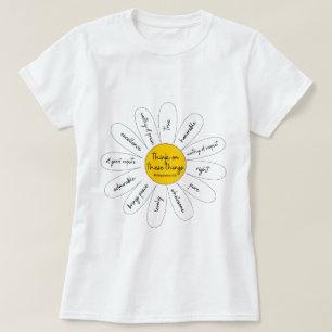 Camiseta Daisy Philippians femenino 4:8