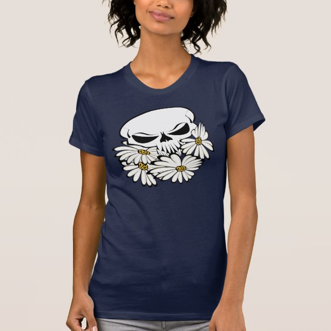 Camiseta Daisy Skull (Anverso)