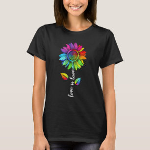 Camiseta Daisy Sunflower Lgbt El Arcoiris Amor La Lección G