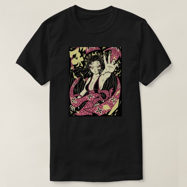 Camiseta Daki Kimetsu no asesina al Demonio Yaiba (Diseño del anverso)