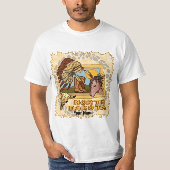 Camiseta Dakota del Norte (Anverso)