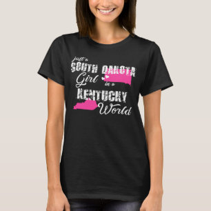 Camiseta Dakota del Sur: Un chica de Dakota del Sur en Kent
