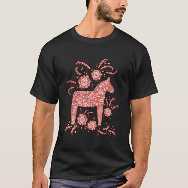 Camiseta Dala Horse Sueco (Anverso)