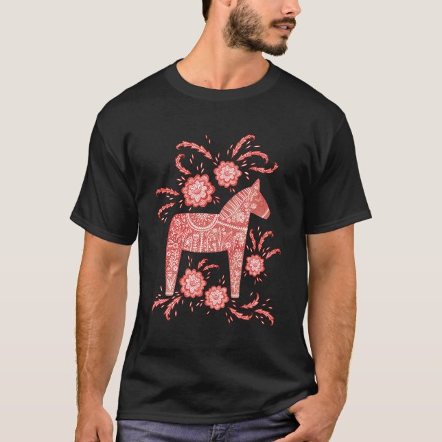 Camiseta Dala Horse Sueco (Anverso)
