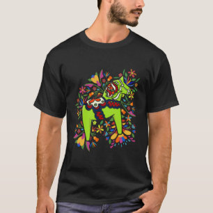 Camiseta Dala Sueca de Arte Popular Bandera de Suecia Dalah