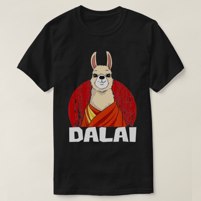 Camiseta Dalai Lama Llama (Diseño del anverso)