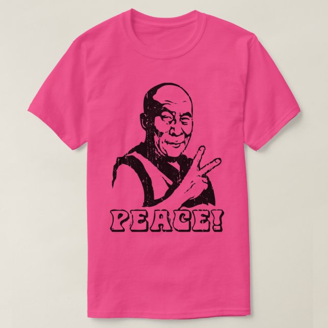 Camiseta Dalai Lama Peace Sign (Diseño del anverso)
