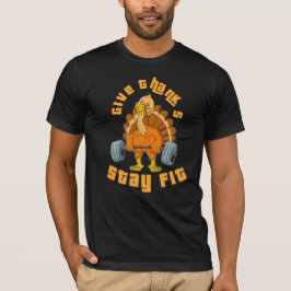 Camiseta Dale gracias pavo en forma 