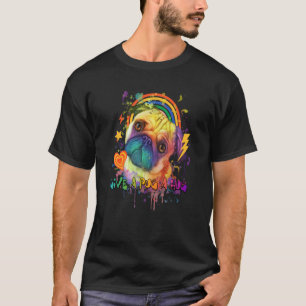 Camiseta Dale un abrazo a un Pug Rescate de Bulldog Holandé