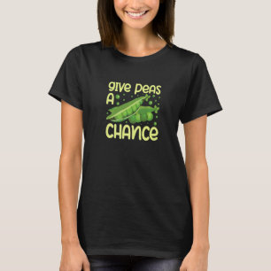 Camiseta Dale una oportunidad a los guisantes Veganismo ve