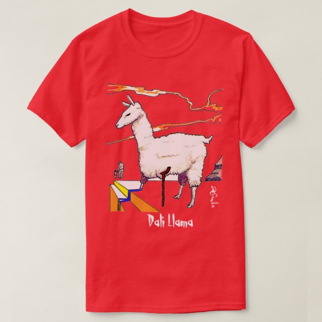 Camiseta Dali Llama (Diseño del anverso)