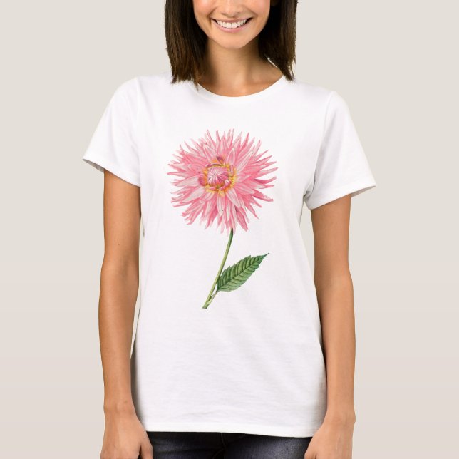 Camiseta Dalia rosada delicada (Anverso)