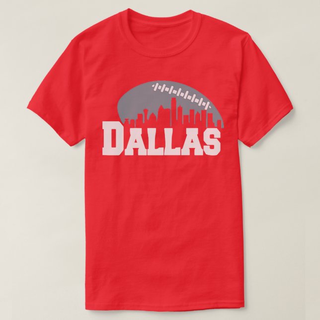 Camiseta Dallas City Skyline (Diseño del anverso)