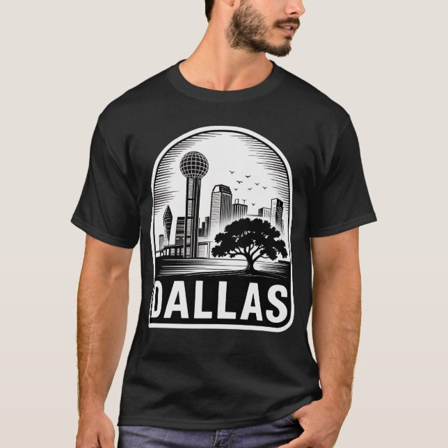 Camiseta Dallas City Texas USA (Anverso)