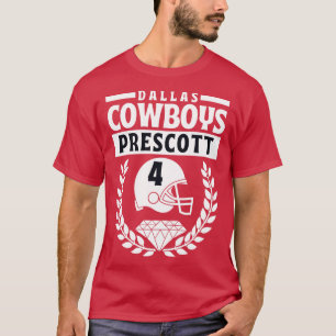 Camiseta Dallas Cowboys Dak Prescott 4 American