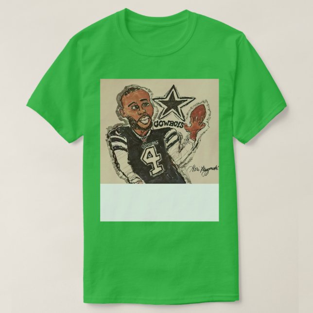 Camiseta Dallas Cowboys Dak Prescott TShirt (Diseño del anverso)