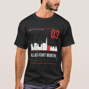 Camiseta Dallas-Fort Worth Skyline ShiftTape Vol 03