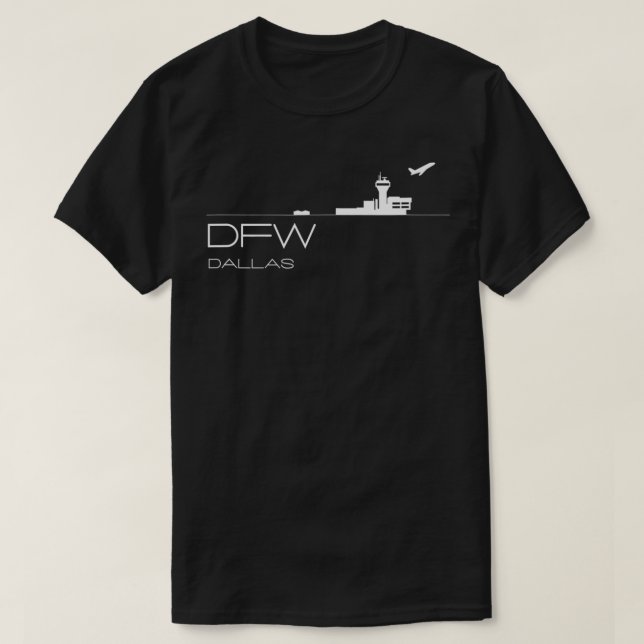 Camiseta Dallas Forth Worth Airport Code Souvenir Gift DFW (Diseño del anverso)