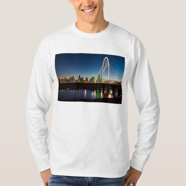 Camiseta Dallas Skyline Dawn (Anverso)