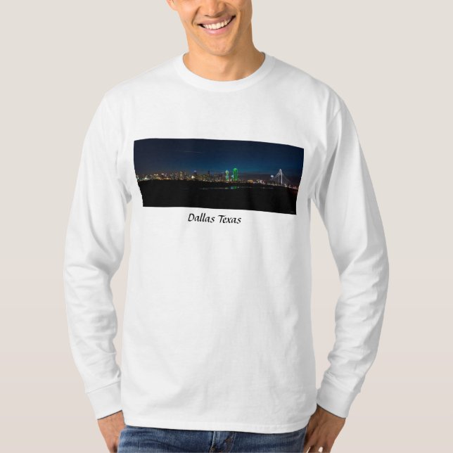 Camiseta Dallas Skyline Dawn Pano (Anverso)