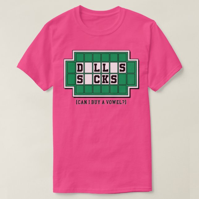 Camiseta Dallas Sucks (Diseño del anverso)