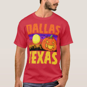 Camiseta Dallas Teas Happy Halloween Fiesta local
