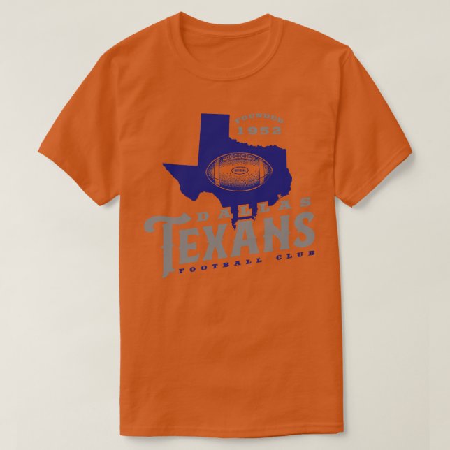 Camiseta Dallas Texans (Diseño del anverso)