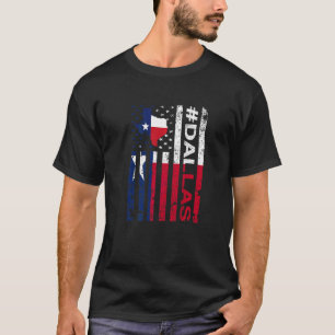 Camiseta Dallas Texas Bandera Estadounidense Texas State Us