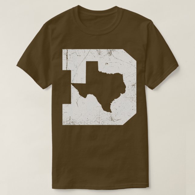 Camiseta Dallas Texas D Navy (Diseño del anverso)