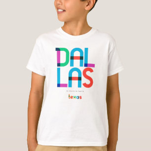 Camiseta Dallas Texas de mediados de siglo, Arte Pop,