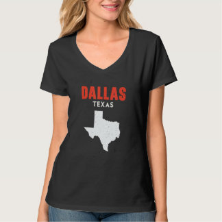 Camiseta Dallas Texas EE. UU. Estado América Viajes Tejano