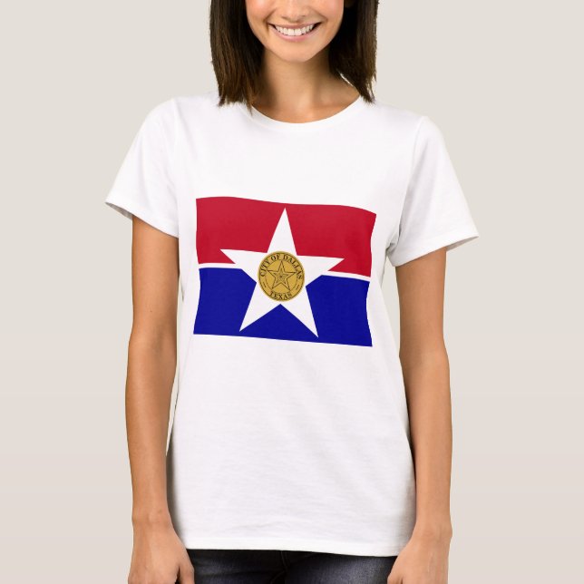 Camiseta Dallas Texas Flag (Anverso)