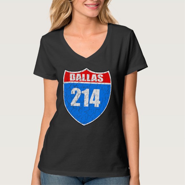 Camiseta Dallas Texas Interestatal 45 Orgullo Representar 2 (Anverso)