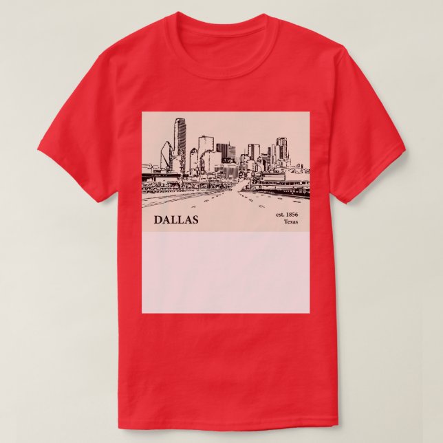 Camiseta Dallas Texas TShirt 1 (Diseño del anverso)