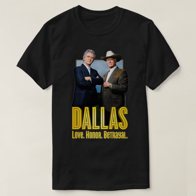 Camiseta Dallas TV Series Big Two (Diseño del anverso)