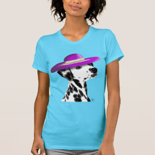 Camiseta Dalmacia con Gorra morado de gran brillo
