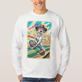 Camiseta Dalmacia en una misión: Skateboarding Dog T-Shirt