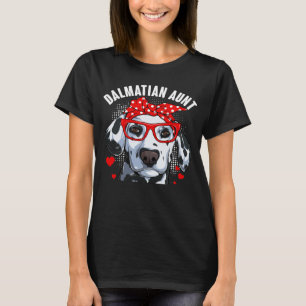 Camiseta Dalmacia familia de perros tía coincidiendo con el