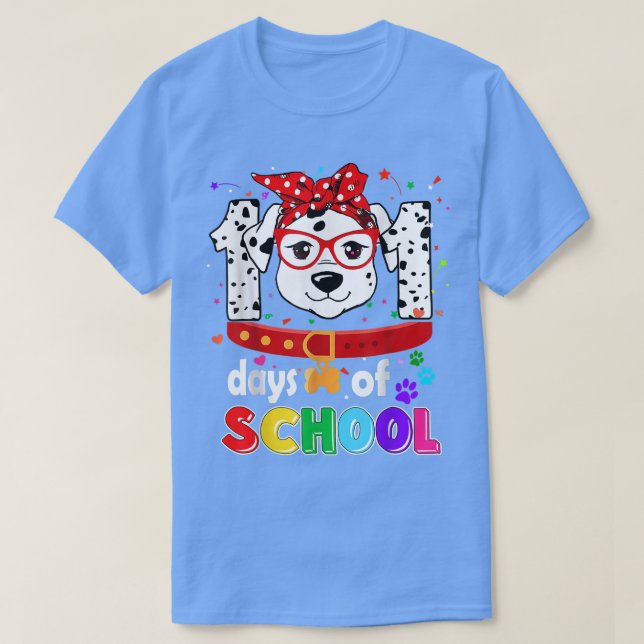 Camiseta Dalmación De Perro De Diversos Docentes De Escuela (Diseño del anverso)