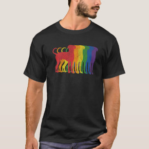 Camiseta Dalmación Perro Orgullo Gay LGBTQ Partidario Rainb