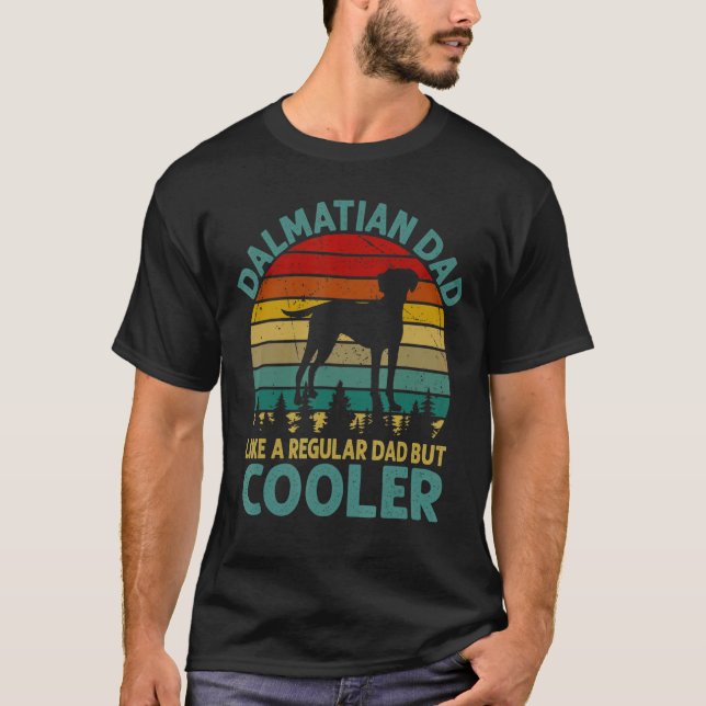 Camiseta Dalmar A Papá Como Un Padre Regular Pero Más Frío  (Anverso)