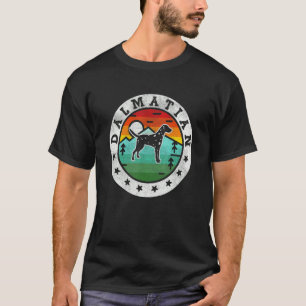 Camiseta Dálmata Antiguo Retro Perro Mamá Papá