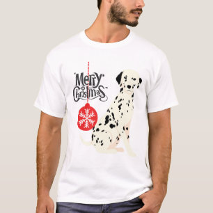 Camiseta Dálmata de Navidad  